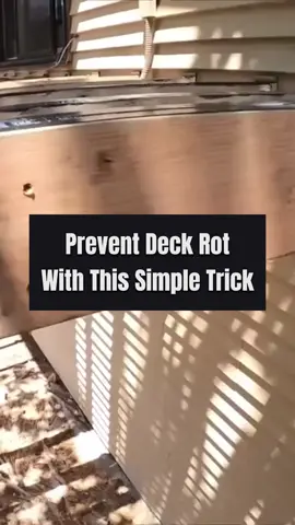 This is one of the most common reasons decks rot out.. #construction #building 