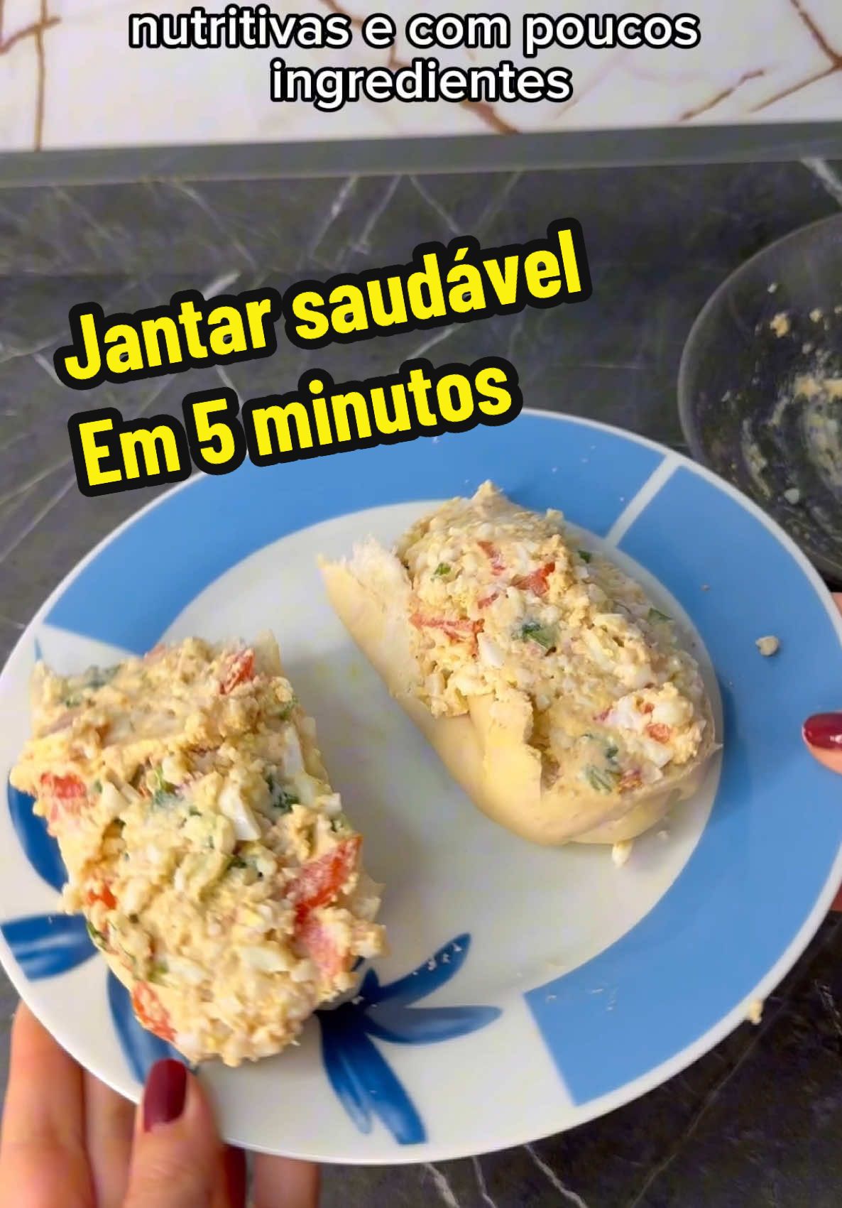 Jantar saudavel em 5 minutos. #jantar #saudavel #receita #ovos 