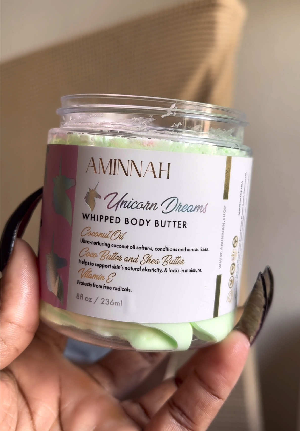 @AMINNAH SKINCARE #bodybutter #sheabutter #sheabutterproducts #unicorn🦄 #cottoncandy #selfcaretiktok 