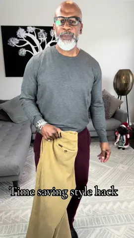 Time saving style hack petfect for the busy holiday season. #mensfashiontip #stylehacks #OOTD #grwm #gdwm @ZARA @gap @Warby Parker @stevemadden 