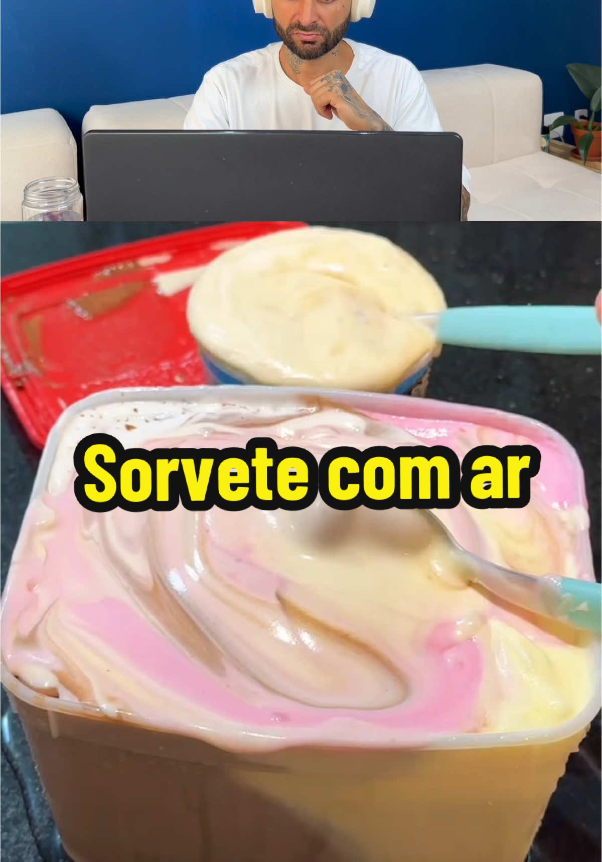 Sorvete de mentira VS sorvete de verdade 