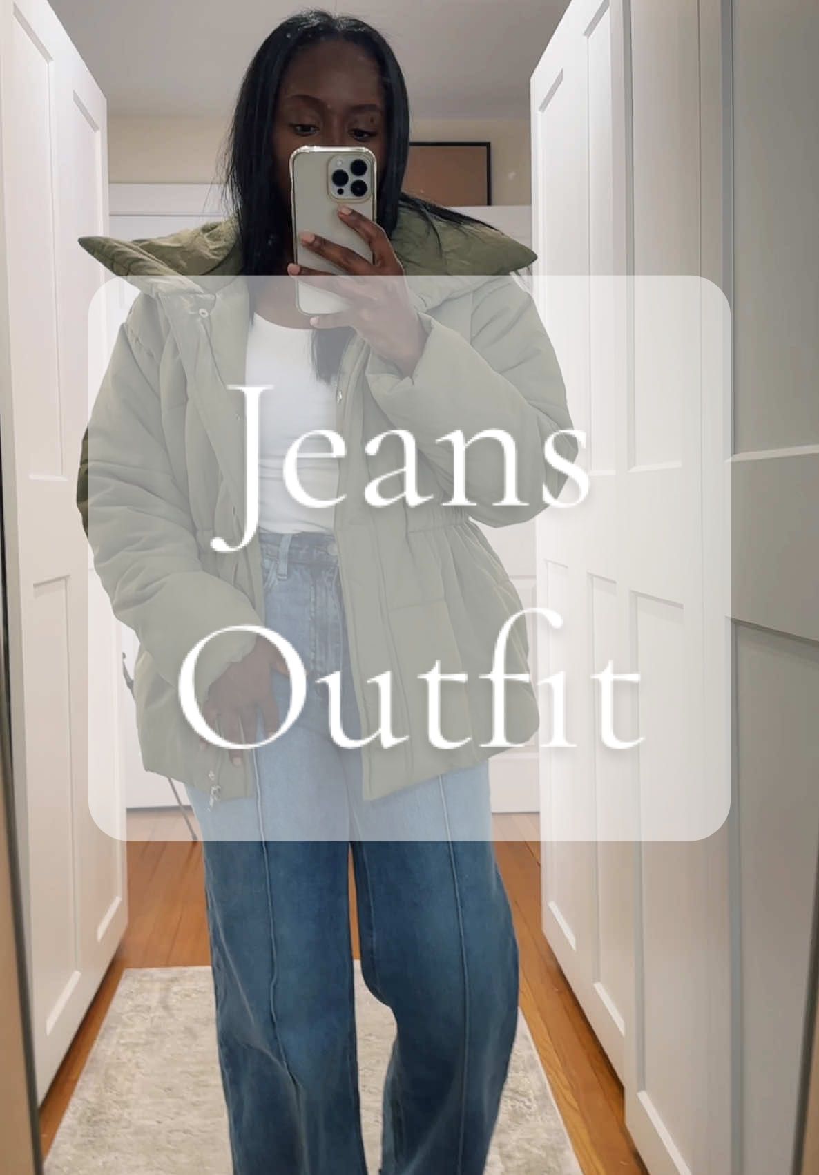 New Jeans ! #jeansoutfit #jeansoutfitsideas #jeans #pufferjacket #puffer #winteroutfit #outfitideas #outfitinspo 