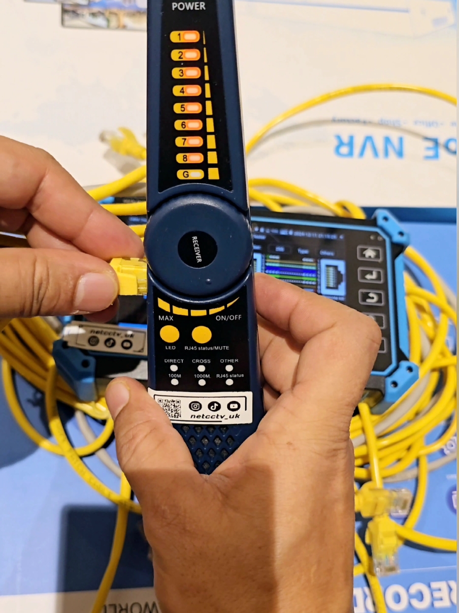 Cable tracker, CCTV network tester for your NetCCTV UK setup!  Find network connections (Cat5e, Cat6) easily.  #Networking #CCTV #Technology #Tools #Tester 