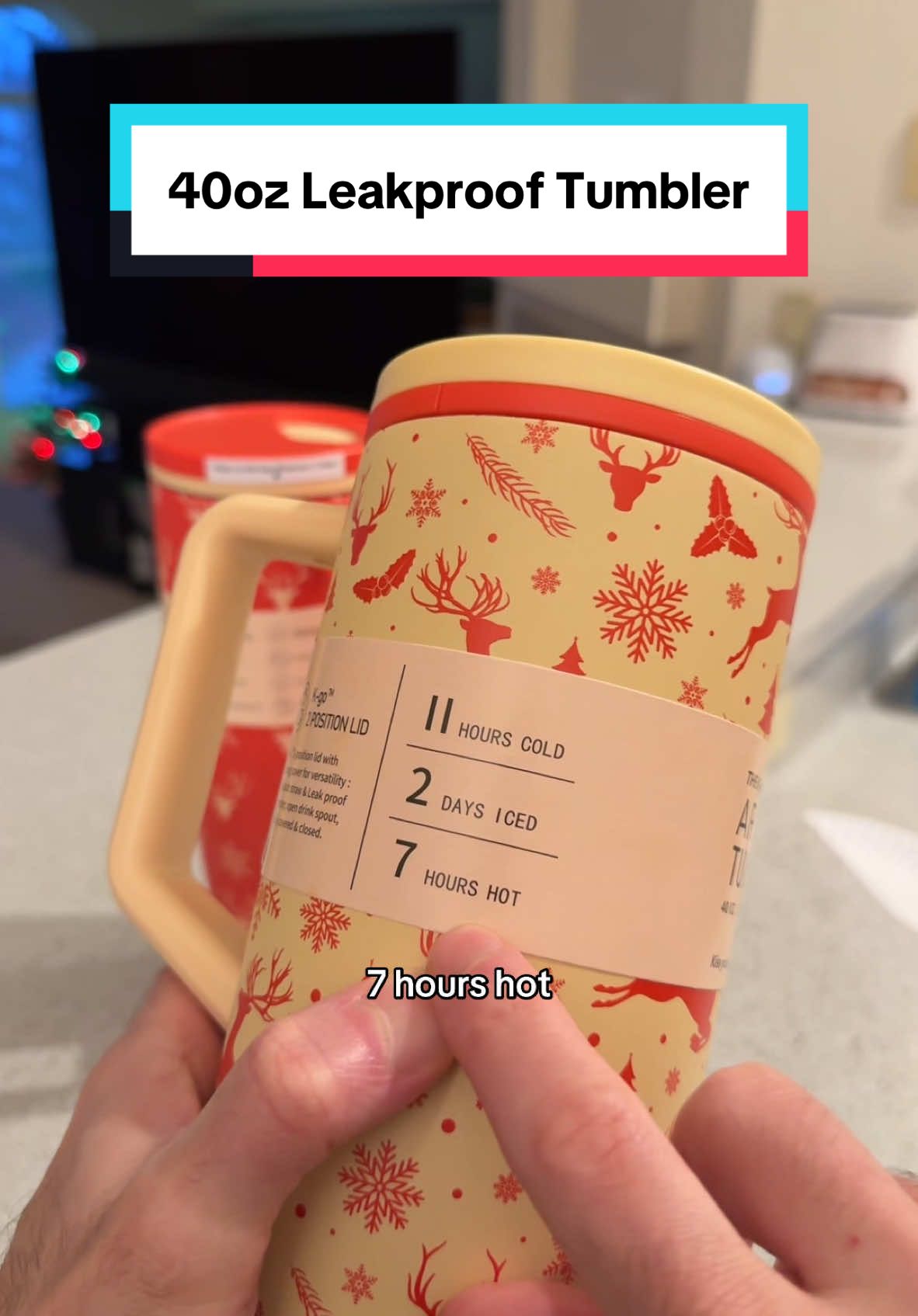 40oz Leakproof Tumblers. These make the perfect gift even if its for yourself 😉 #tiktokshop #ttshop #giftidea #giftideas #tumbler #giftforher #thermos 