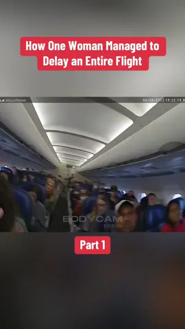 How One Woman Managed to Delay an Entire Flight Part 1 #cops #copsoftiktok #copsontiktok #bodycam #police #policeofficer #policeoftiktok #fyp 