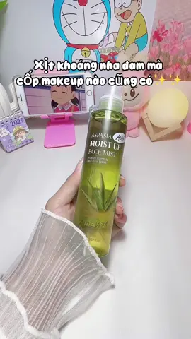 Xịt khoáng dưỡng ẩm nha đam Aspasia✨✨ #xitkhoangnhadam #xitkhoang #xitkhoangmakeup #aspasia #xh #xhtiktok #xhuong #xhuongtiktok #Tramreviewunboxing 