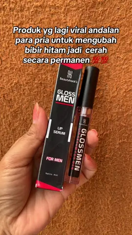 Kaum pria yg bibirnya hitam akibat ngerokok plissss kalian coba ini 💯 pemakaian rutin selama 2mgg udah ada perubahan bibir gelap jadi cerah  #glossmen #glossmenlipserum #pencerahbibir #1212 #bigsale #fyp 