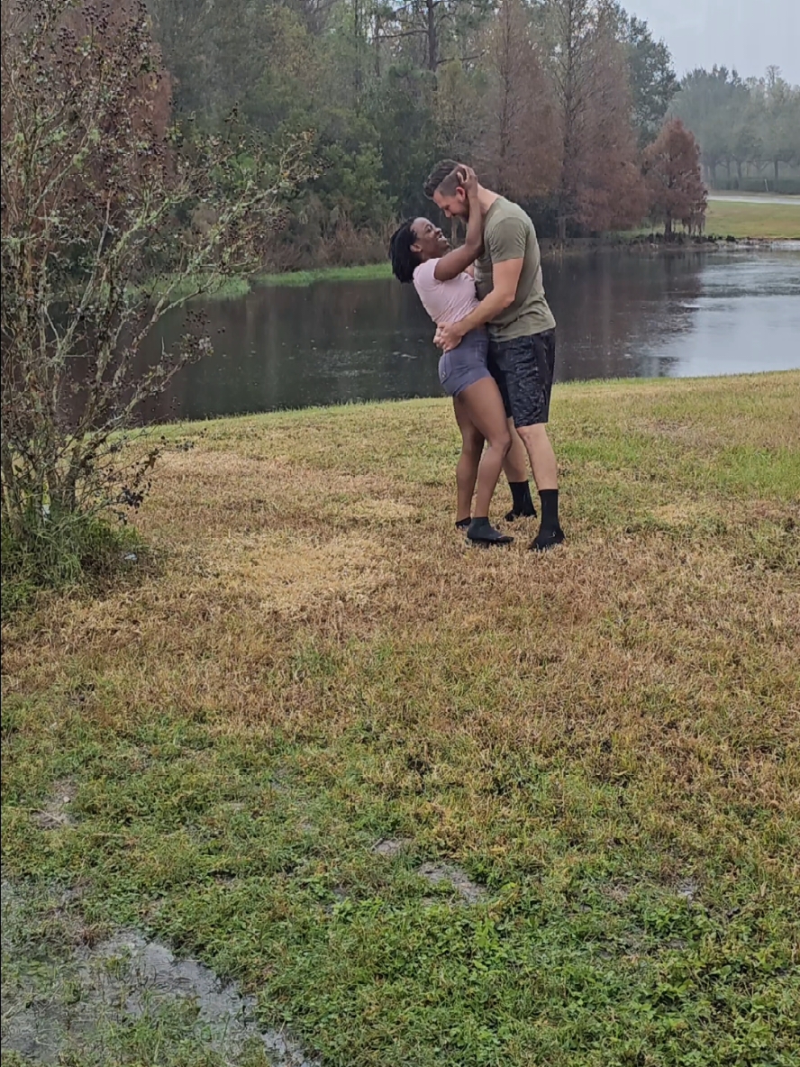 It's moments like these we will cherish forever ❤️🥺 Have you ever danced in the rain? #couple #couplegoals #Love #dance #danceintherain 