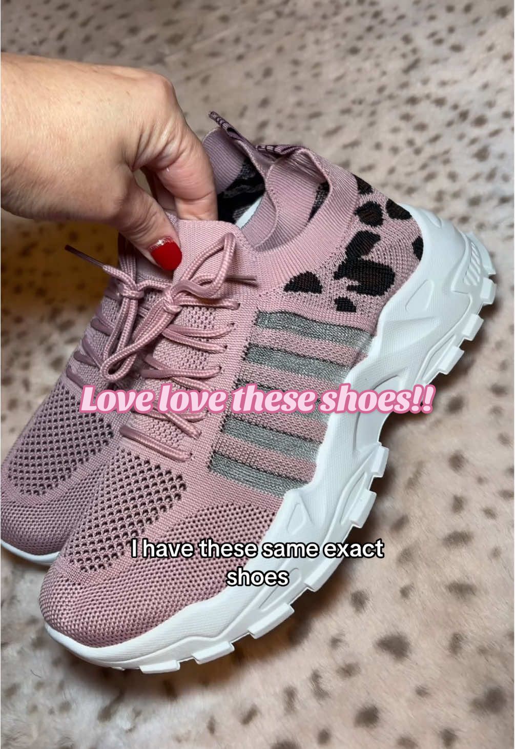 Seriously, the most comfortable you’ve ever had! #sneakers #shoes #tennisshoes #leopardprint #pinkshoes #tiktokshopholidayhaul 