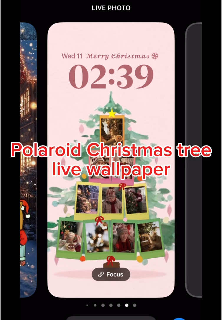 Aesthetic polaroid Christmas tree live wallpaper #wallpaper #livewallpaper #iphone #diywallpaper #aesthetic #tutorial 