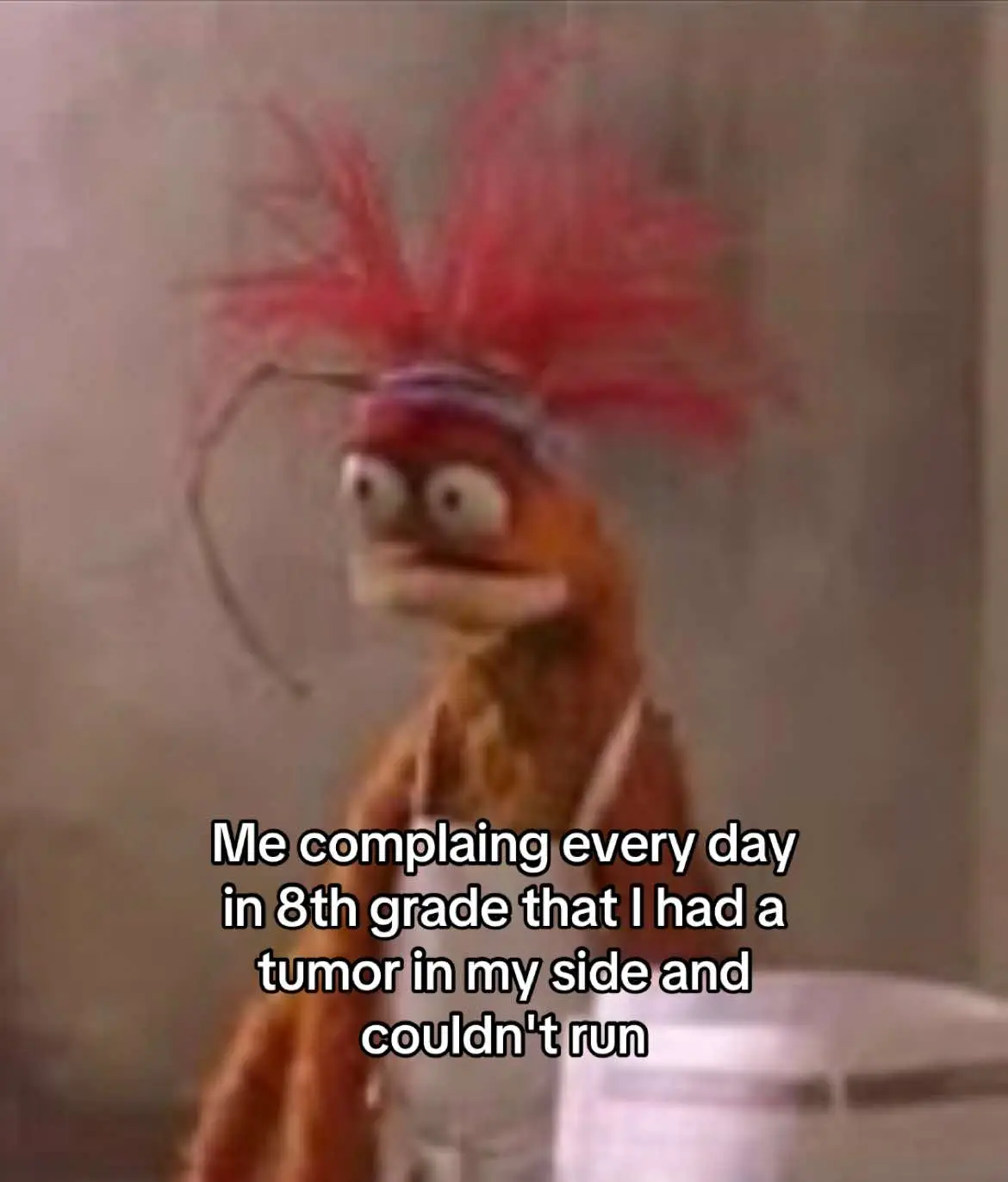 I had no tumor i just would get a pain in my side bc i didnt drink water lol #likeaprayer #muppets #storytime #kidsbelike #momcontent #momof5 #relatable #tumor #doctorsvisit 