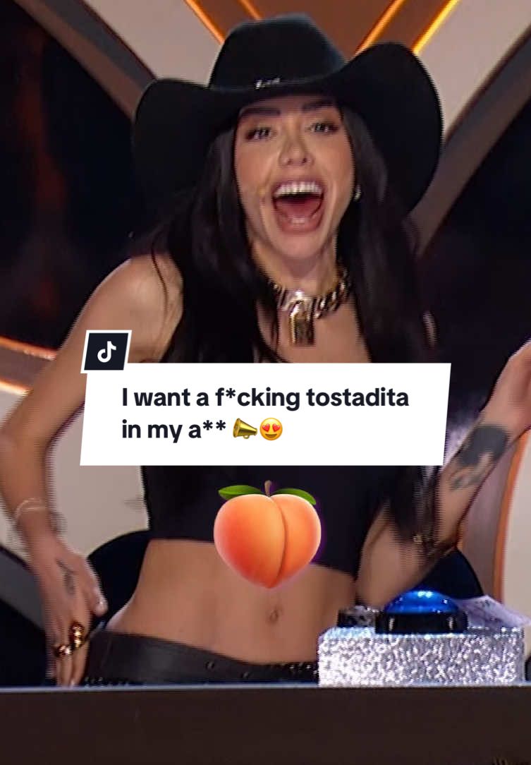 I want a f*cking tostadita in my a** 📣😍 #KarimePindter #Karime ¿#QuiénEsLaMáscara? #QuienEsLaMáscara #QELM @Karime Pindter 