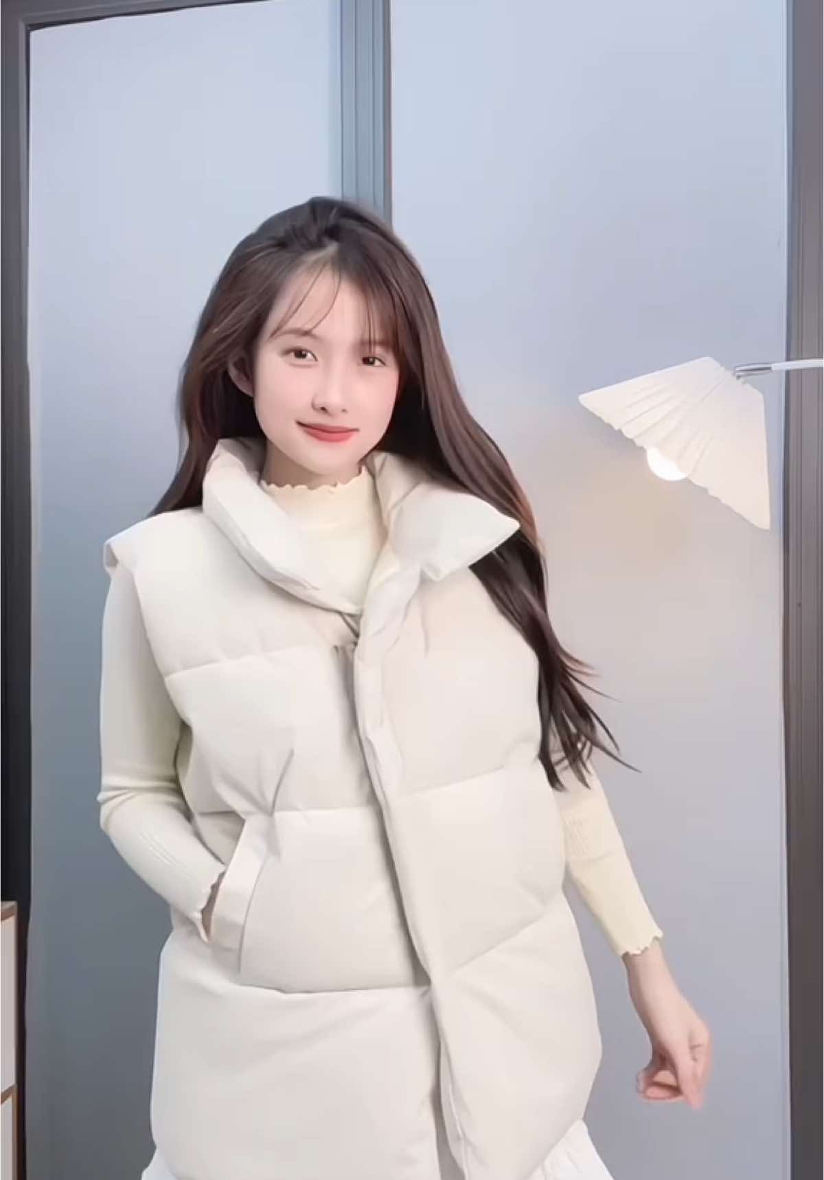 Áo phao gile nữ siêu ấm  #áophao #aophaonu #aophaogile 