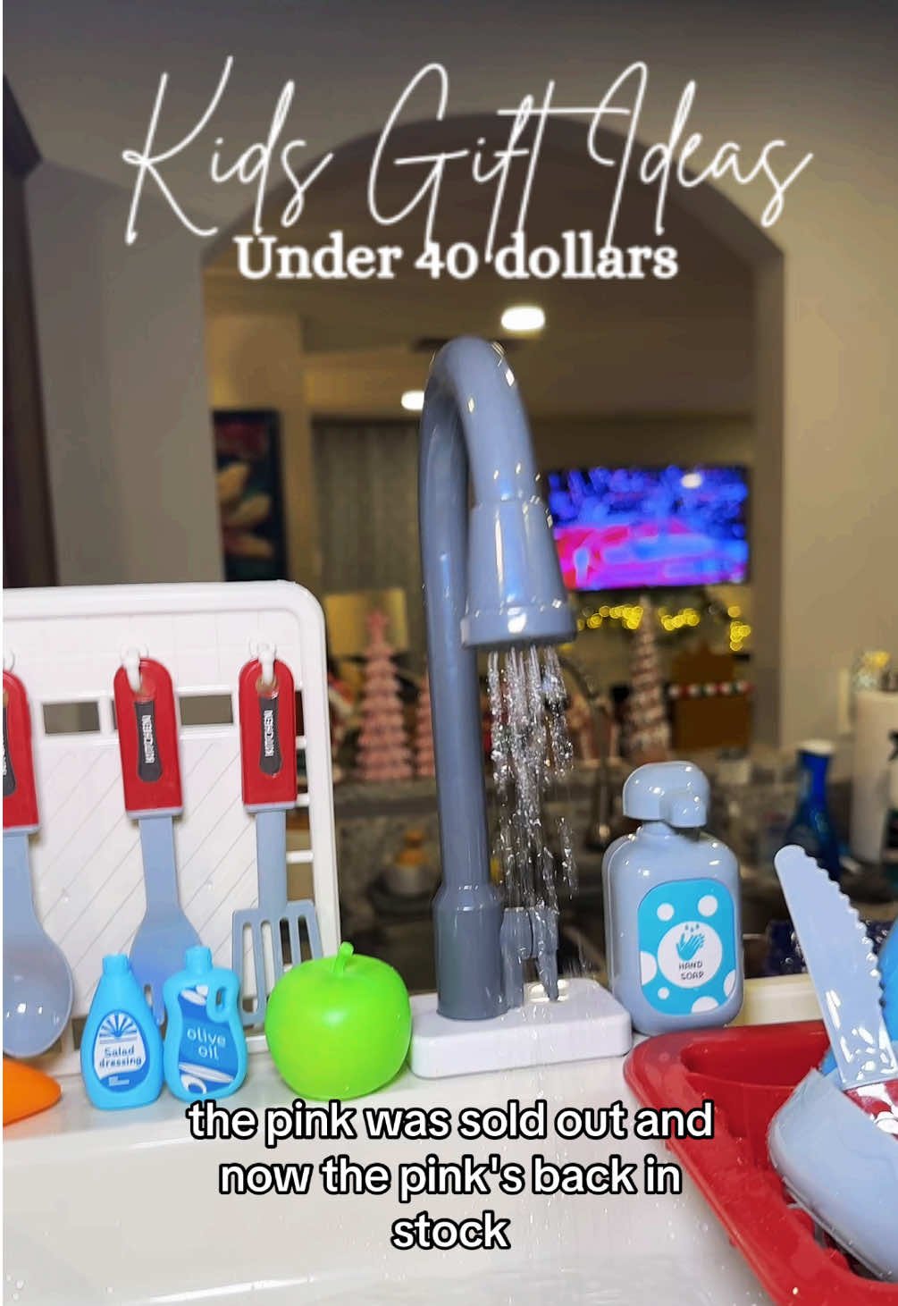 Okay why have i waited so long to get this running water play sink / kitchen set? SO CUTE #kidsgifts #kidsgifts #giftsunder40 #playsink #playkitchen #kitchentoys #kidsink #kidskitchen #christmasgiftideas #holidayhaul 