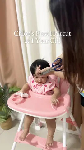 Chloe Briella's First Haircut at 1 Year Old 💖💇🏻‍♀️ #firsthaircut #babygirl #girlmom #daughter 