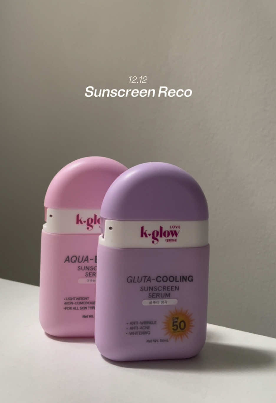 sharing you one of my favorite sunscreen this 2024 and def i reco this 12.12👩🏻‍🍳💋 with @LOVEkGlow sunscreen duo you’ll get radiant skin! Double the protection, double the glow ✨