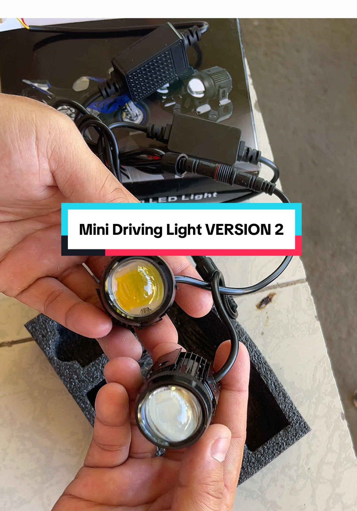 Version 2 Mini Driving Light with Relay / Ballast and free Domino Switch💯✔️ Click the yellow basket✨ #minidrivinglightv2 #ballast #relay #bracket #dominoswitch #ilaw #foglight #highbeam #lowbeam #fyp #mdl #ledlight #budget #affordable 
