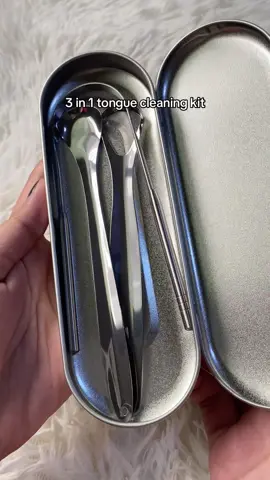 3pcs stainless steen tongue scraper  #tonguescraper #tonguecleaning #stainlesssteeltonguescrapers #tonguecleaningkit #fyp 