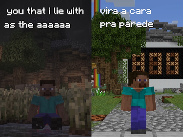 I have two sides. Só um vídeo bobo que a gente decidiu postar // just a silly video we decided to post #brat #twosides #Minecraft #funk  Video © 2024, Pridecraft Studios, All Rights Reserved