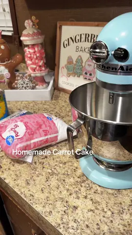 Trying my cousins recipe #carrot #cake #christmas #bake 