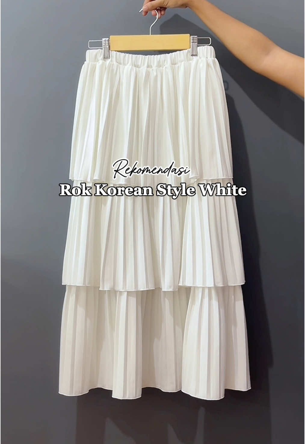 Rekomendasi rok lipit putih susun korean style cakep 🌷🎀🦋✨ #rokkoreanstyle #rokplisket #roksusun #rokcantik #roklucu #rokkorea #rokwanita #rokpanjang #fyptiktok 