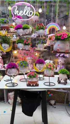 chậu hoa xích đu decor 