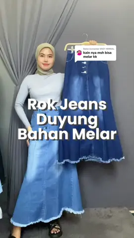Membalas @MISY HERBAL  masih melar kak bahan jeans tebal 😍