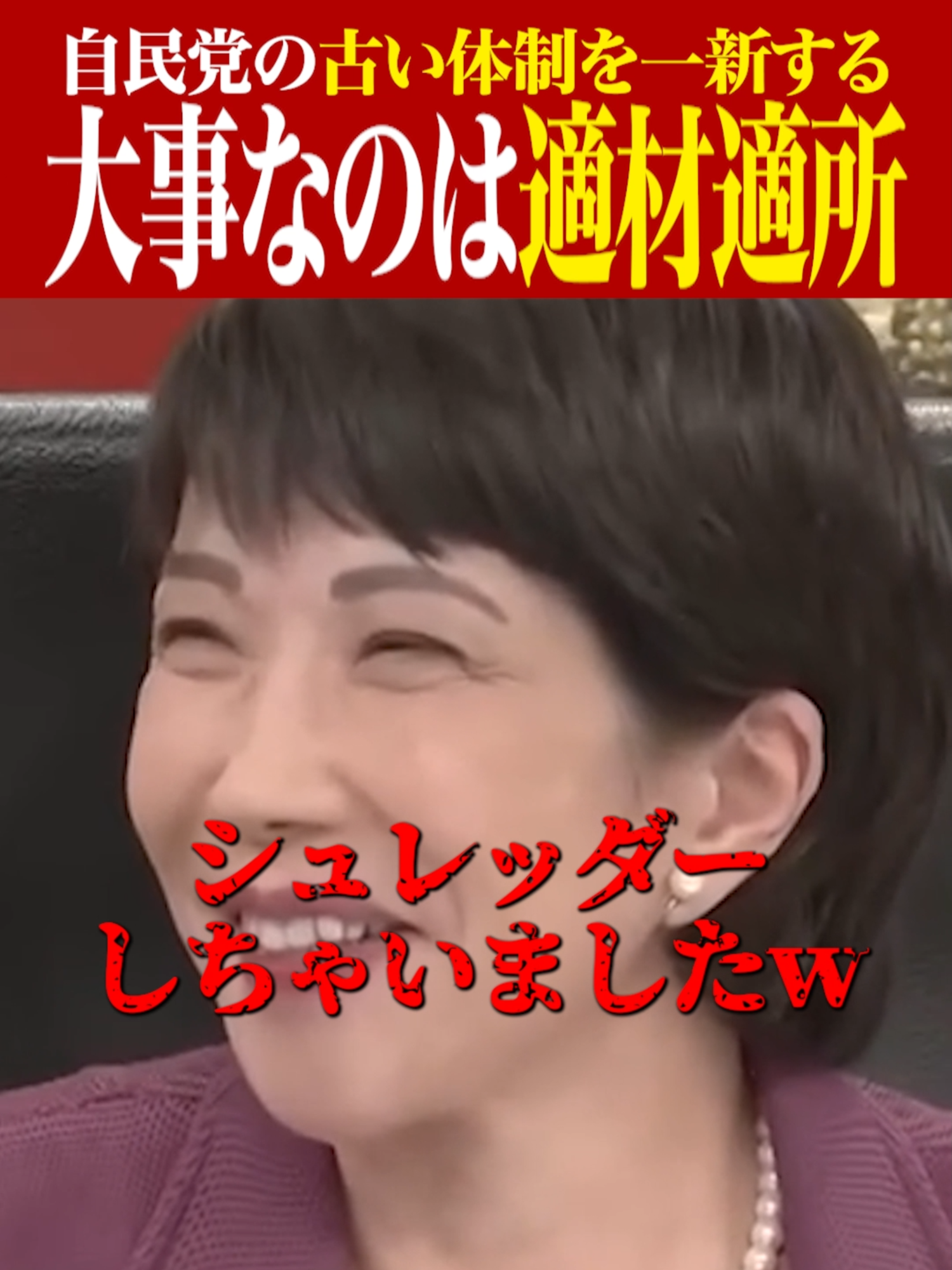 大事なのは適材適所 #おすすめ #高市早苗 #自民党