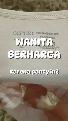 Berharganya wanita dimulai dengan panty yg aman dan nyaman dipakai. Sorella panty bahan serat bambu ini anti gatal, anti iritasi dan nyaman dikulit, anti lecet juga. #sorella #pantypack #bamboofibre #seratbambu #pakaiandalam #pakaiandalamwanita #antigatal #antiiritasi #comfy #wanita 