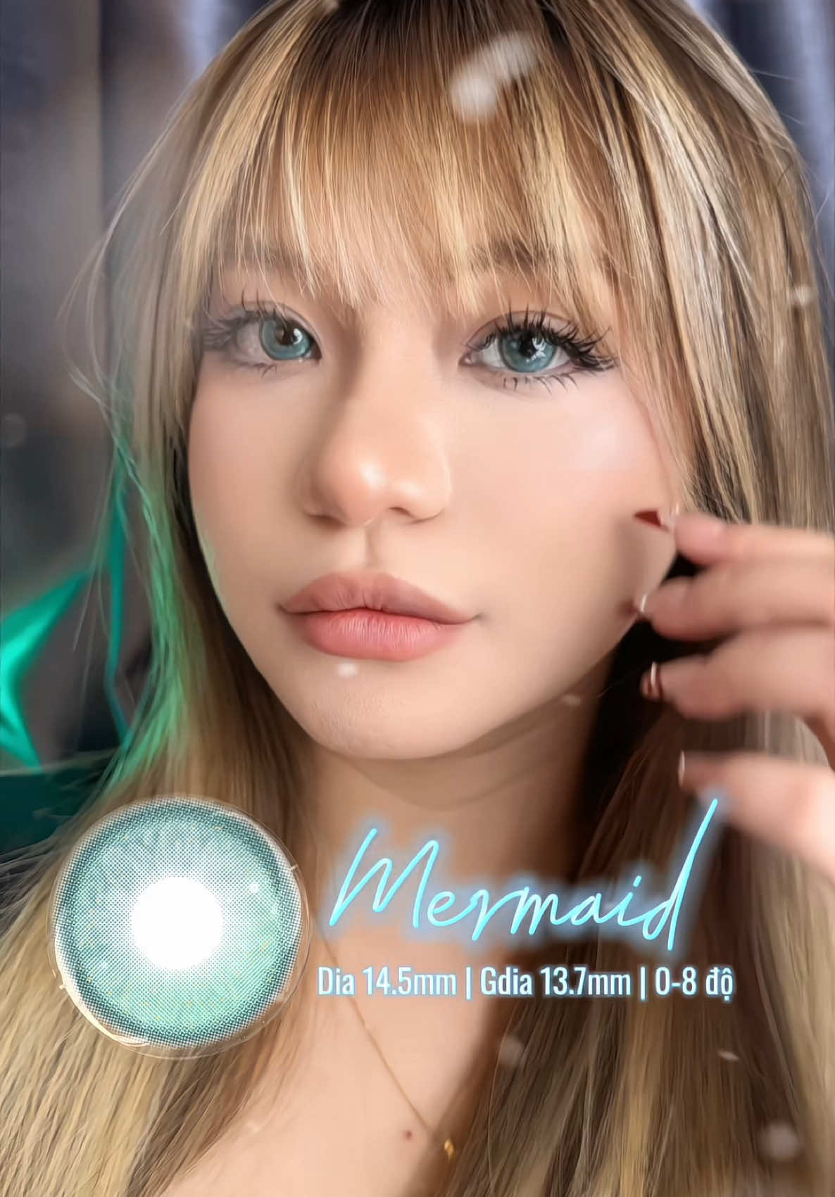 🧜🏻‍♀️💚 MERMAID - Màu xanh ngọc cùng hiệu ứng chuyển màu giúp nàng sở hữu đôi mắt thu hút như nàng tiên cá ! Nằm trong BST Kính áp tròng vừa mới ra mắt của Angel Eyes, chất liệu MPC cao cấp mỏng nhẹ giúp đeo êm ái lên đến 12-24/ ngày !! Đừng bỏ lỡ cơ hội trong siêu sale cuối năm 12.12 nhé 😉✨ #AngelEyes #Lens #Kinhaptrong #Mermaid #lenscan #GiảmGiáCựcSốc #BSTMới2025 #LensThờiThượng #xuhuong #viral #trend #xh #salecuốinăm 