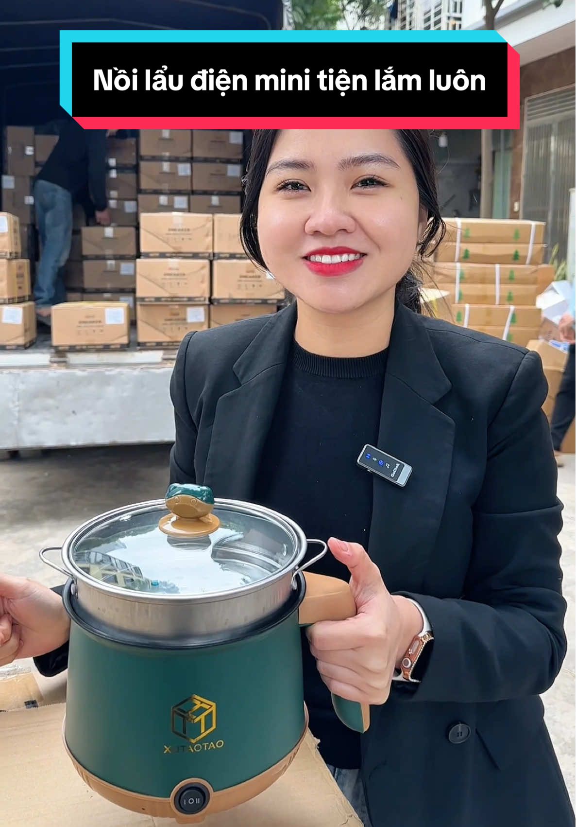 Nồi lẩu điện mini 1,8 lít. Được tặng kèm xửng hấp inox dày dặn. #noilaudienmini #noilaudien #xuhuong #bongbuongbinh 