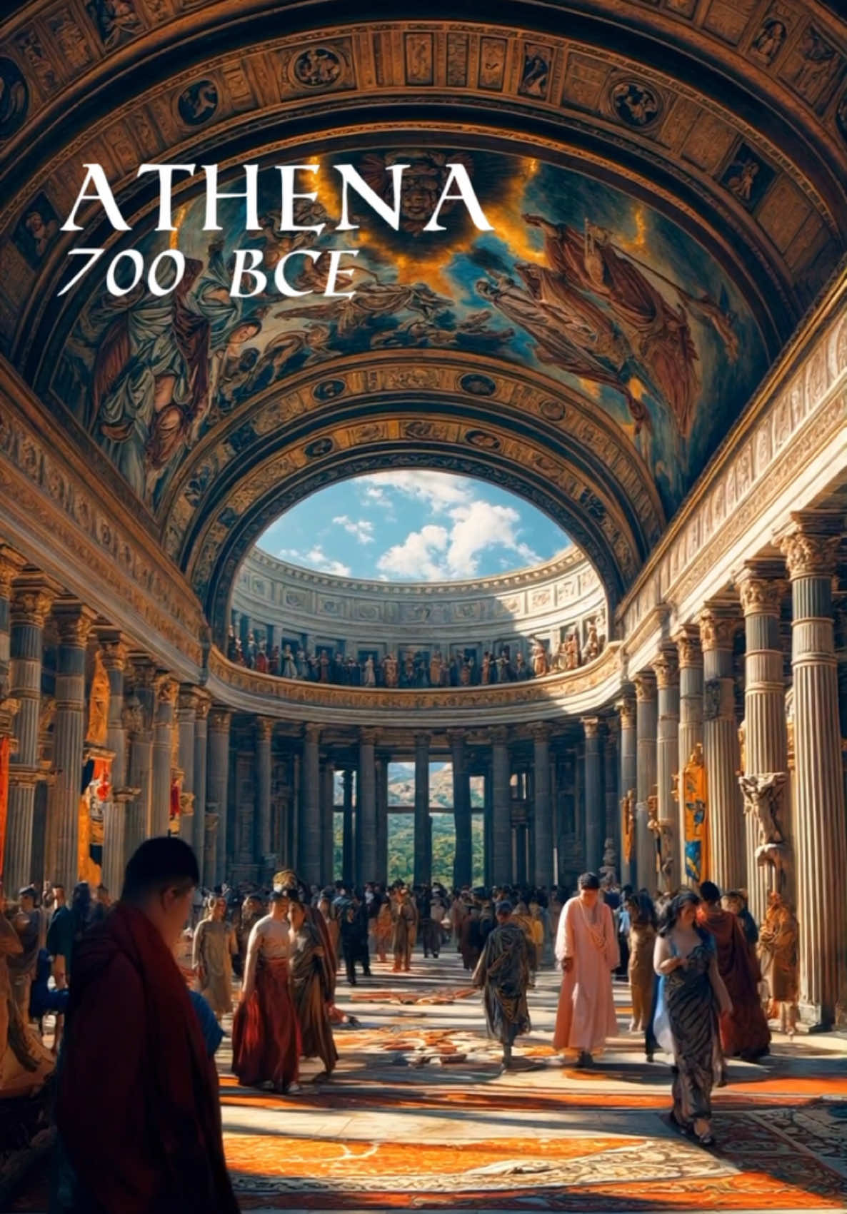 Around 700 BCE, Athens was still a modest city nestled among rocky hills and olive groves. Life centered around the Acropolis, a rocky citadel where people sought refuge during invasions. But Athens was destined for greatness—not because of wealth or might, but because of its spirit. According to legend, the gods themselves competed to become the city’s patron. Poseidon, god of the sea, struck the earth with his trident, creating a powerful saltwater spring. Impressive, but not useful. Then came Athena, goddess of wisdom. With a graceful touch, she planted the first olive tree. Its fruit promised food, oil, and wood — a gift of survival and prosperity. The people chose Athena, and the city took her name. Under her protection, Athens blossomed into a beacon of knowledge, art, and democracy. Its citizens built temples in her honor, including the grand Parthenon that still crowns the Acropolis today — a lasting symbol of wisdom’s triumph over force. Athena wasn’t just the city’s protector — she became its very soul. #athena #athens #lostcivilization #History #historytok #ai #Film 