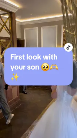 People talk about first looks with your dad or mum...What about with your baby boy 🫶🥹❤️#motherandson #2024bride #bride #firstlookwithson 