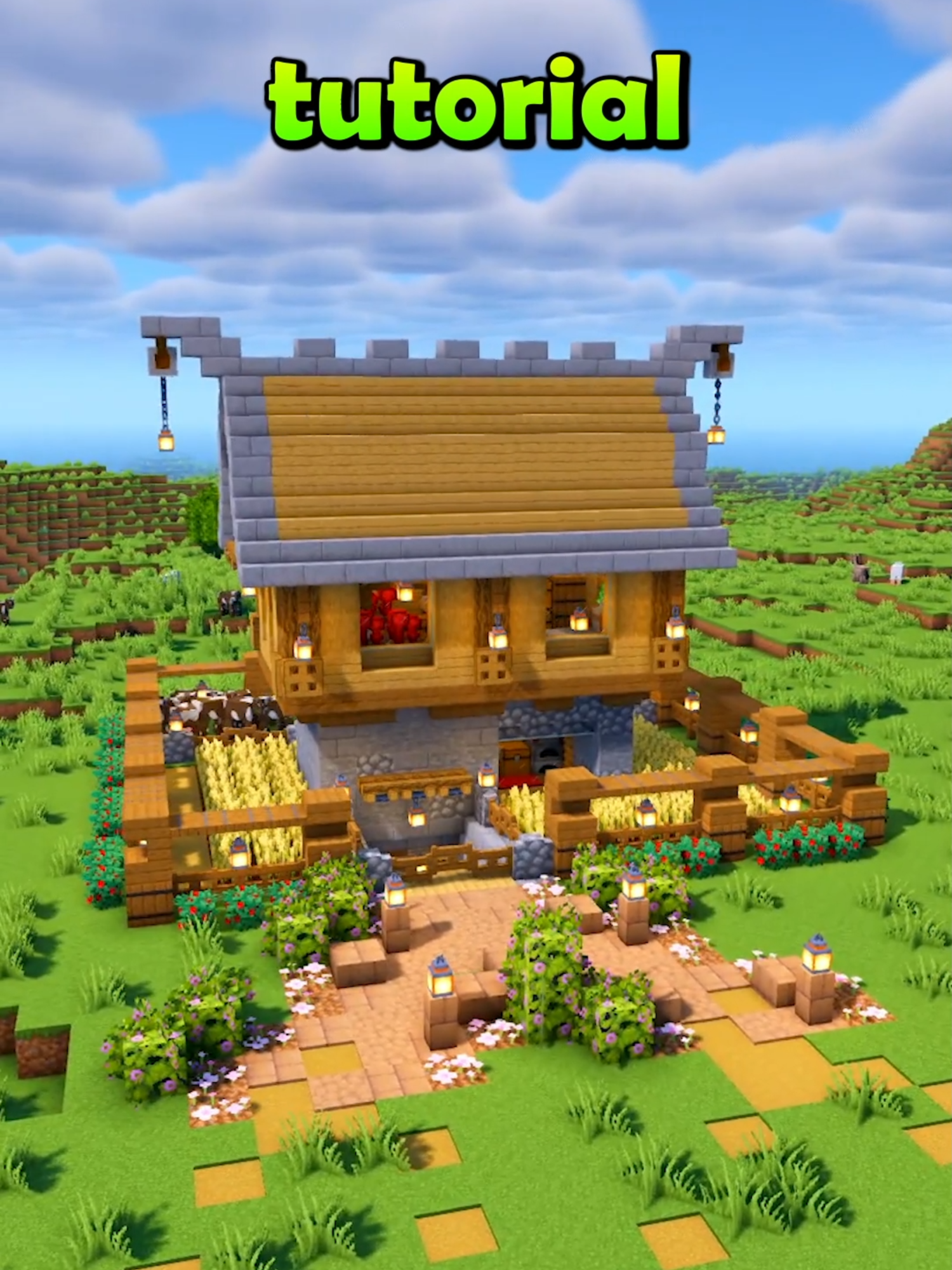 Minecraft Survival Starter House #Minecraft #minecraftbuilds #minecrafttutorial #fyp
