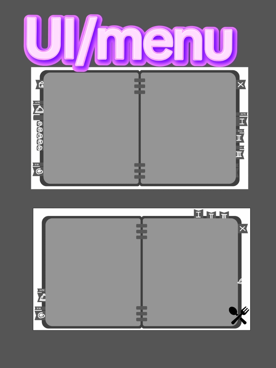 illustrating the ui #ui #cozygame #menu #gamedev #cutegame 