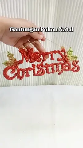Gantungan Pohon Natal Tulisan Merry Christmas #pohonnatal #gantunganpohonnatal #dekorasinatal #merrychristmas #fypage #fypシ゚ #fyppppppppppppppppppppppp 