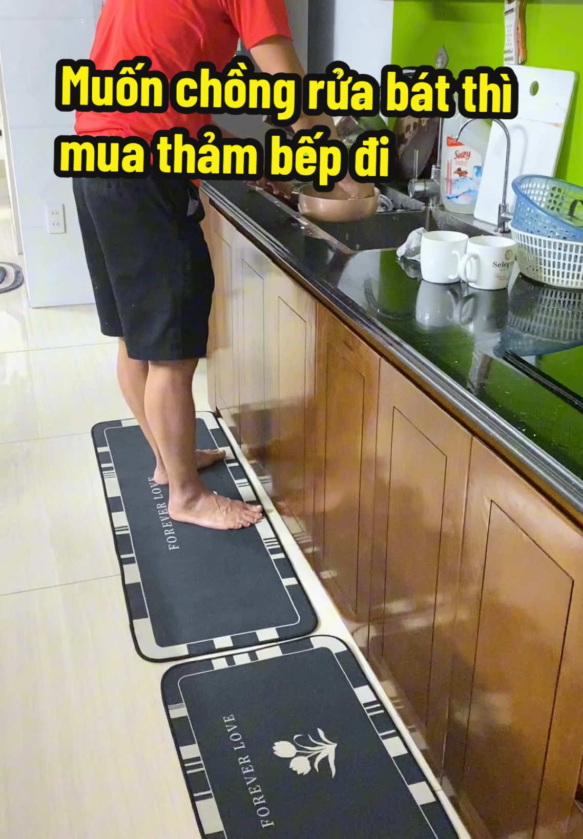 Thảm bếp ấm chân, giá rẻ chỉ 39k/2 thảm bếp đẹp #thảmbeplauchan - #thảmbep 