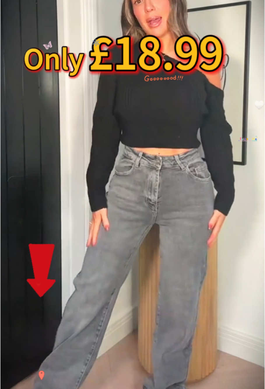 #jeans #stretchyjeans #viraljeans #widelegjeans #TikTokMadeMeBuyIt #spotlight #blackfridaysale 