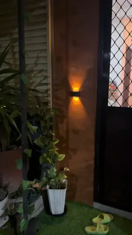 2PCS Solar Wall Lights Outdoor #warmwhite #solarlight #solar #lights #decoration #aesthetic #shala  #solarwalllights #outdoorlights #fyp #foryou #foryoupage 