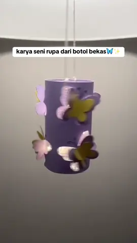 seni rupa dari botol bekas #pgsdut2023 #pendidikansenidisd #pdgk4207