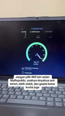 eh kepencet ☺️ #WifiTerbaik #MyRepublic #foryou #4u #fyp #speedtest 