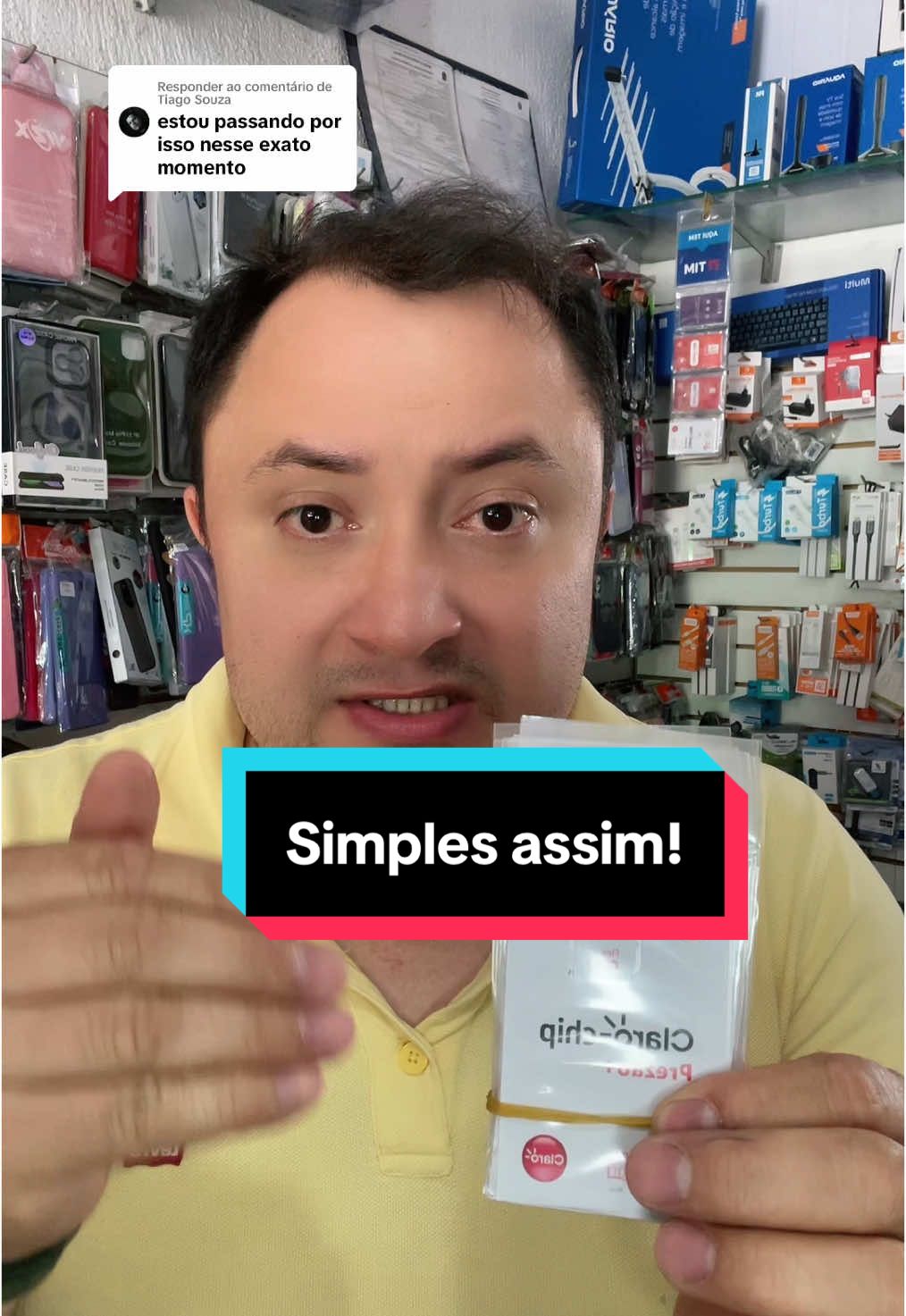 Respondendo a @Tiago Souza como cadastrar chip claro?#dicas #vializarnotiktok #curiosidades #contapequena 
