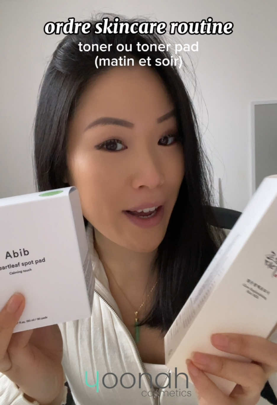 Ordre d’une routine skincare ☀️✨ #skincare #skincaretips #skincareroutine #kbeauty #yoonahcosmetics #skincareorder 