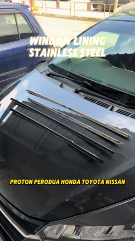 all model car window trim lining stainless steel #proton #perodua #honda #toyota #nissan #tcsoffvialstore #fypmalaysia  #tiktokmalaysia  #tiktokviralmalaysia  #myvi  #bezza #saga #axia #alza #caraccessories