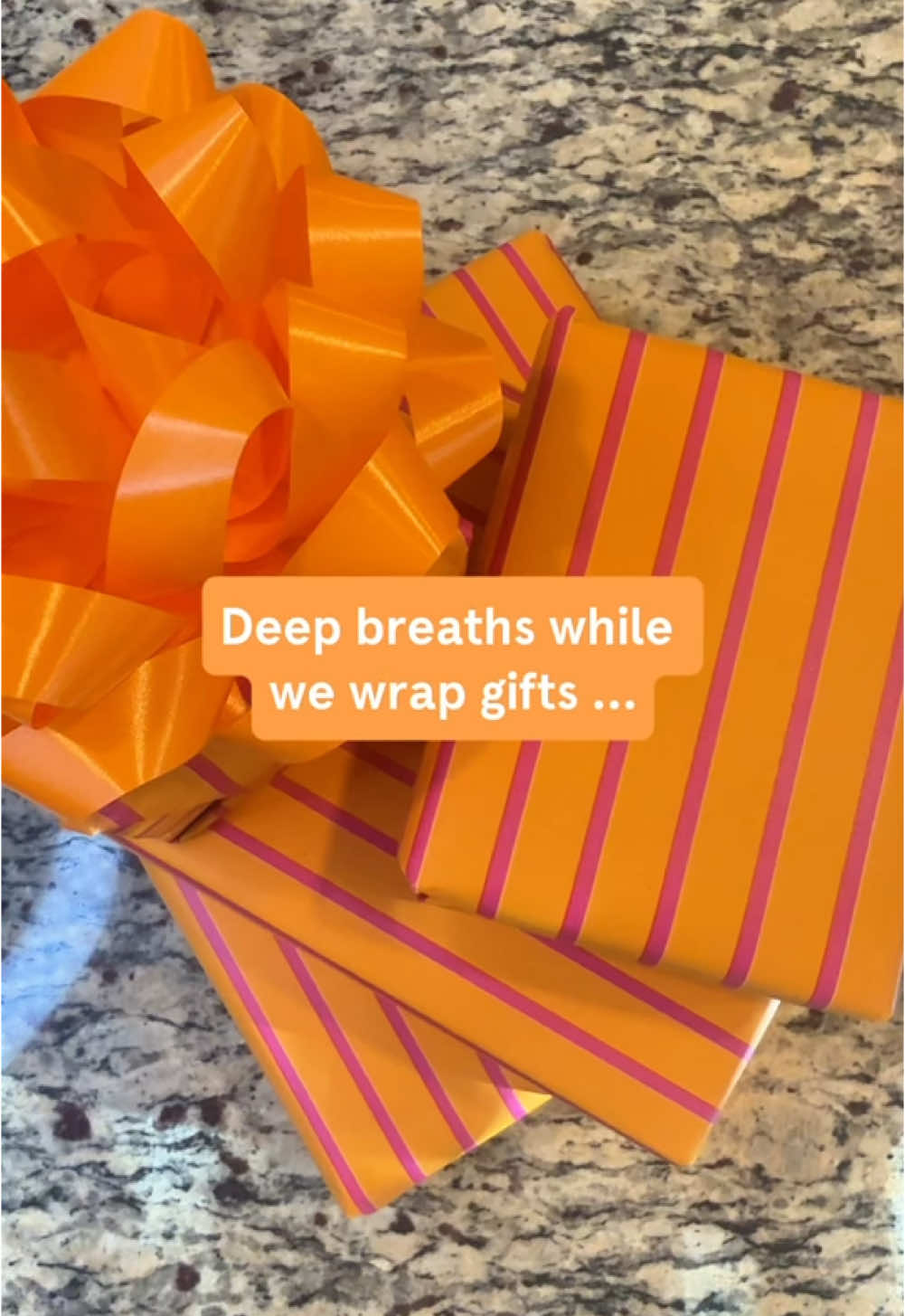 With the right perspective, the repetitive motion of gift wrapping can be meditative rather than stressful. Give it a try. 🎁 #giftwrapping #asmr #deepbreathsuntil #inhaleexhale 