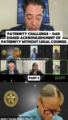 Paternity Challenge - Dad Signed Acknowledgment of Paternity Without Legal Counsel #court #courtroom #judge #law #lawyer #viralvideo #fyp #trending #usa🇺🇸 #prison #arrest #criminal 
