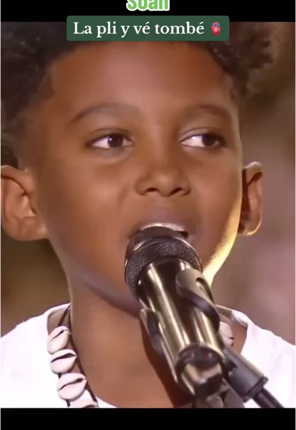 La pli y vé tombé (Soan) 💚 #thevoicekids #singing #Soan #voice #song #music #foryou 