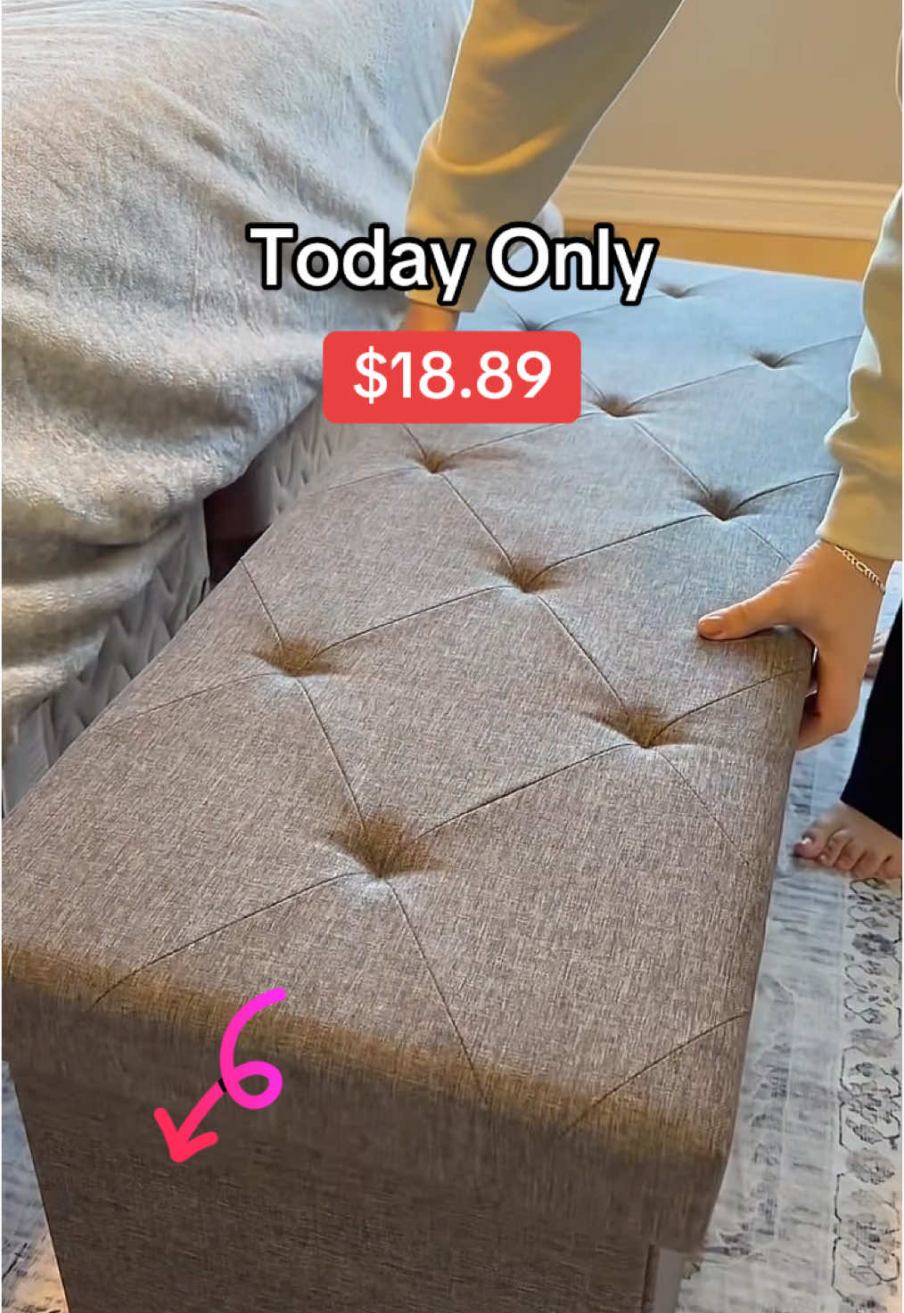 This price of this storage benchn is unbearable! Grab it before it sells out.#bench #foryoupage #storage 