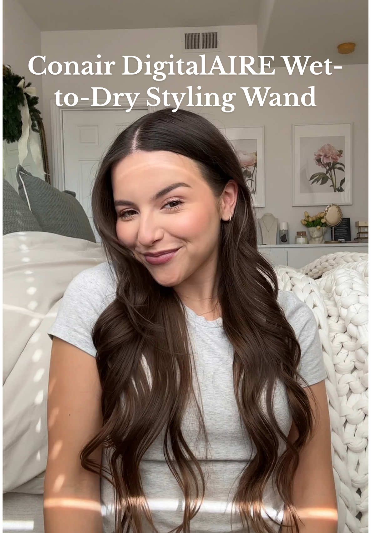 my favorite way to style freshly washed hair 🫧🛁 @Conair DigitalAIRE Wet-to-Dry Wand now sold at @target #conairpartner  #digitalaire #digitalaireattarget 