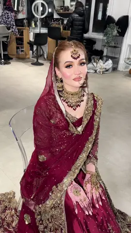 Pakistani bridal for my uk bride 🥀#pakistani #pakistanibride #pakistanibridal #bridalmakeupartist #fyp 